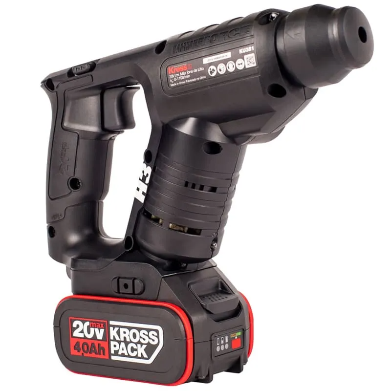 Перфоратор-дрель KRESS H3 KU381 20V 1,5Дж аккумуляторный — детальное фото